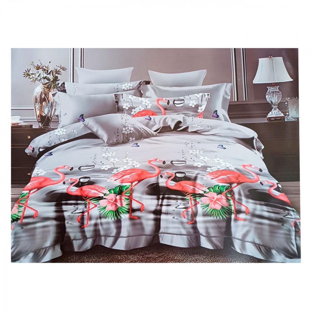 GENERICO - Juegos De Sabanas 144 Hilos (Plaza y media) Diseños - Rosa - 1,5 plazas