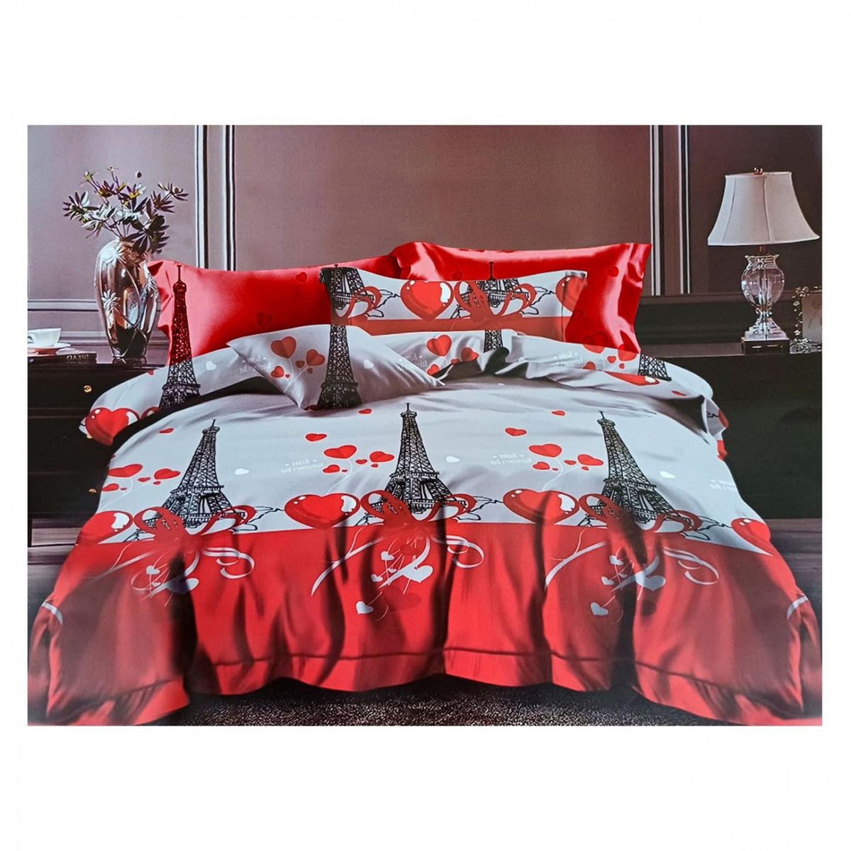 GENERICO - Juegos De Sabanas 144 Hilos (Plaza y media) Diseños - Gris - 1,5 plazas