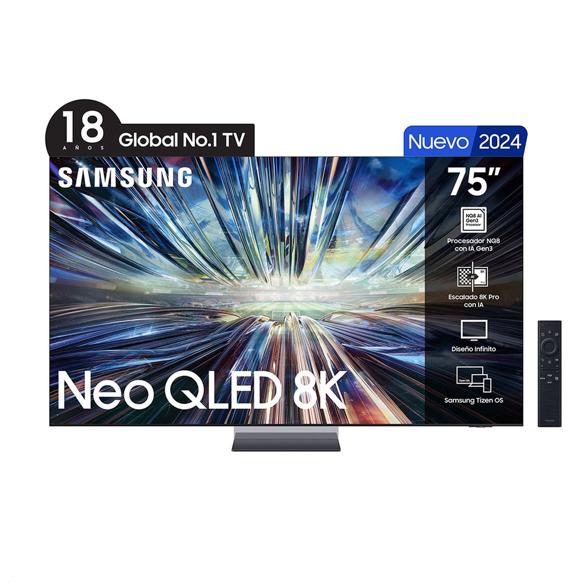 SAMSUNG - Neo QLED Smart TV 75 QN900D 8K UHD Tizen™ Samsung (2024)