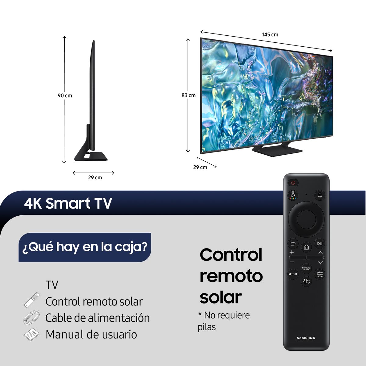 SAMSUNG - QLED Smart TV 65 Q65D 4K UHD Tizen™ Samsung (2024)