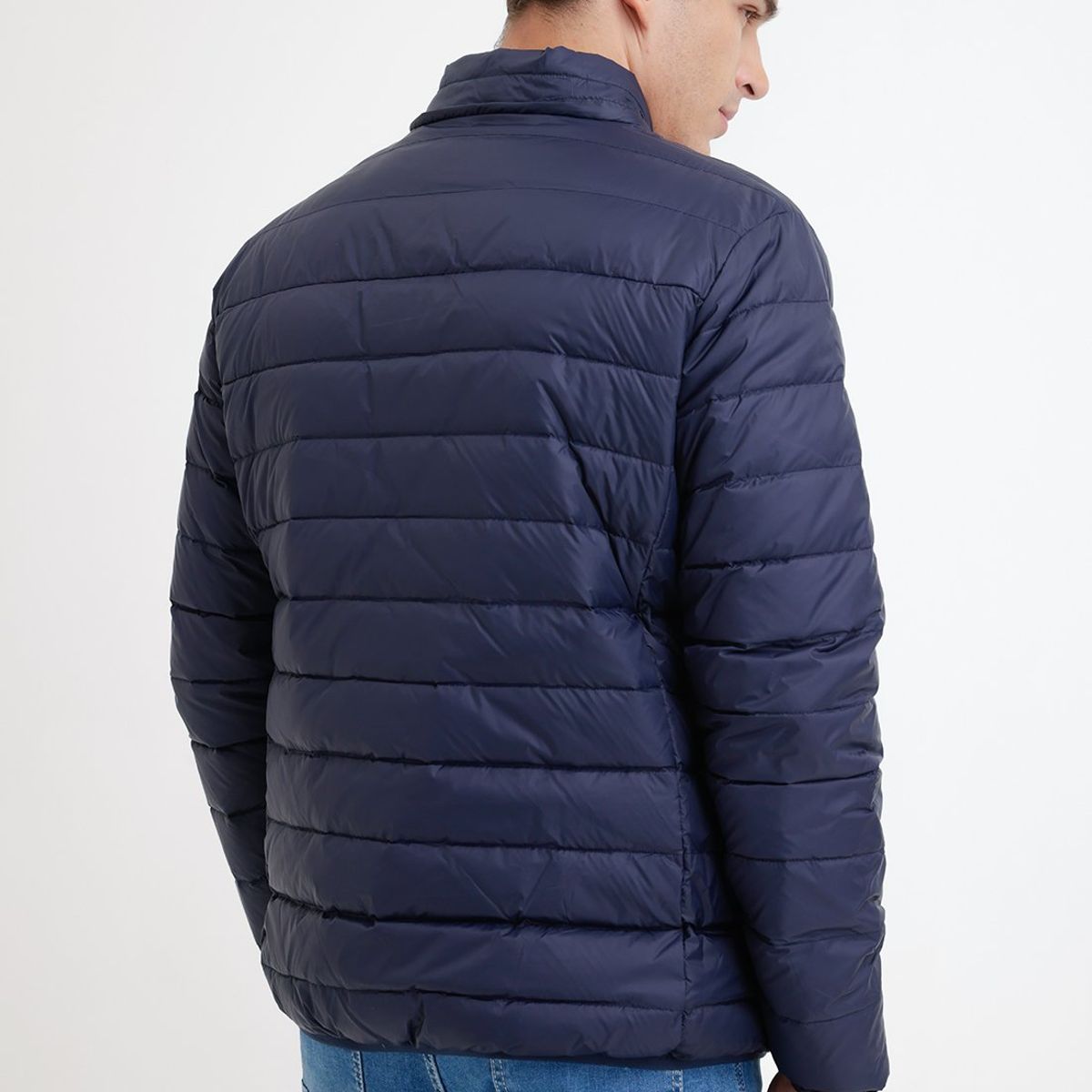 TRIAL - Parka hombre acolchada pluma azul marino