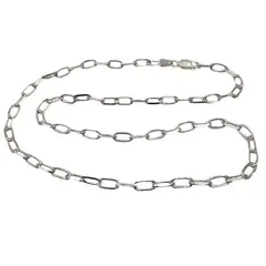 JOYAS MYTOKE - Cadena Collar Mujer 45 cm Eslabon Limada Plata 925