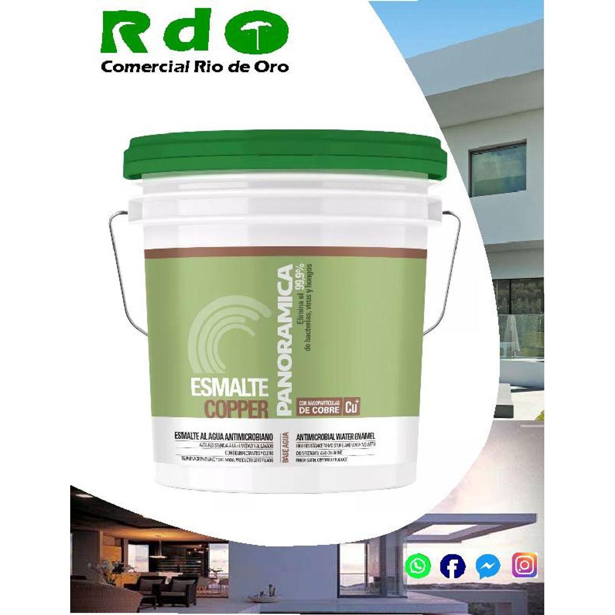 PINTURAS PANORAMICA LTDA - ESMALTE AL AGUA CON COBRE