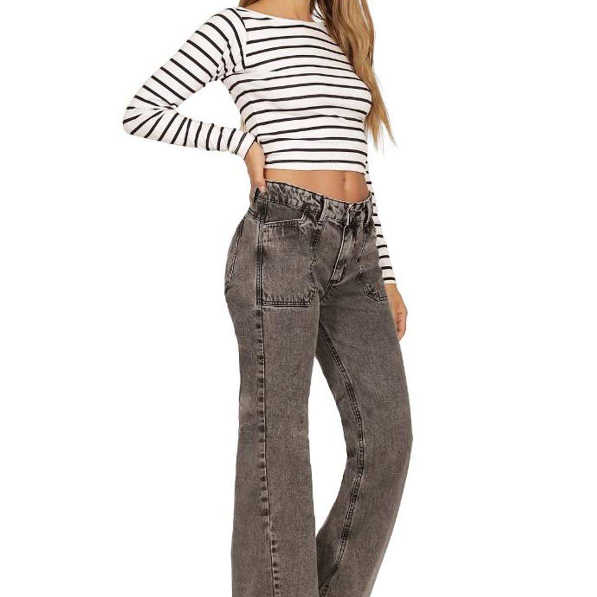 DIVINO JEANS - Jeans Agatha II Gris Divino Jeans