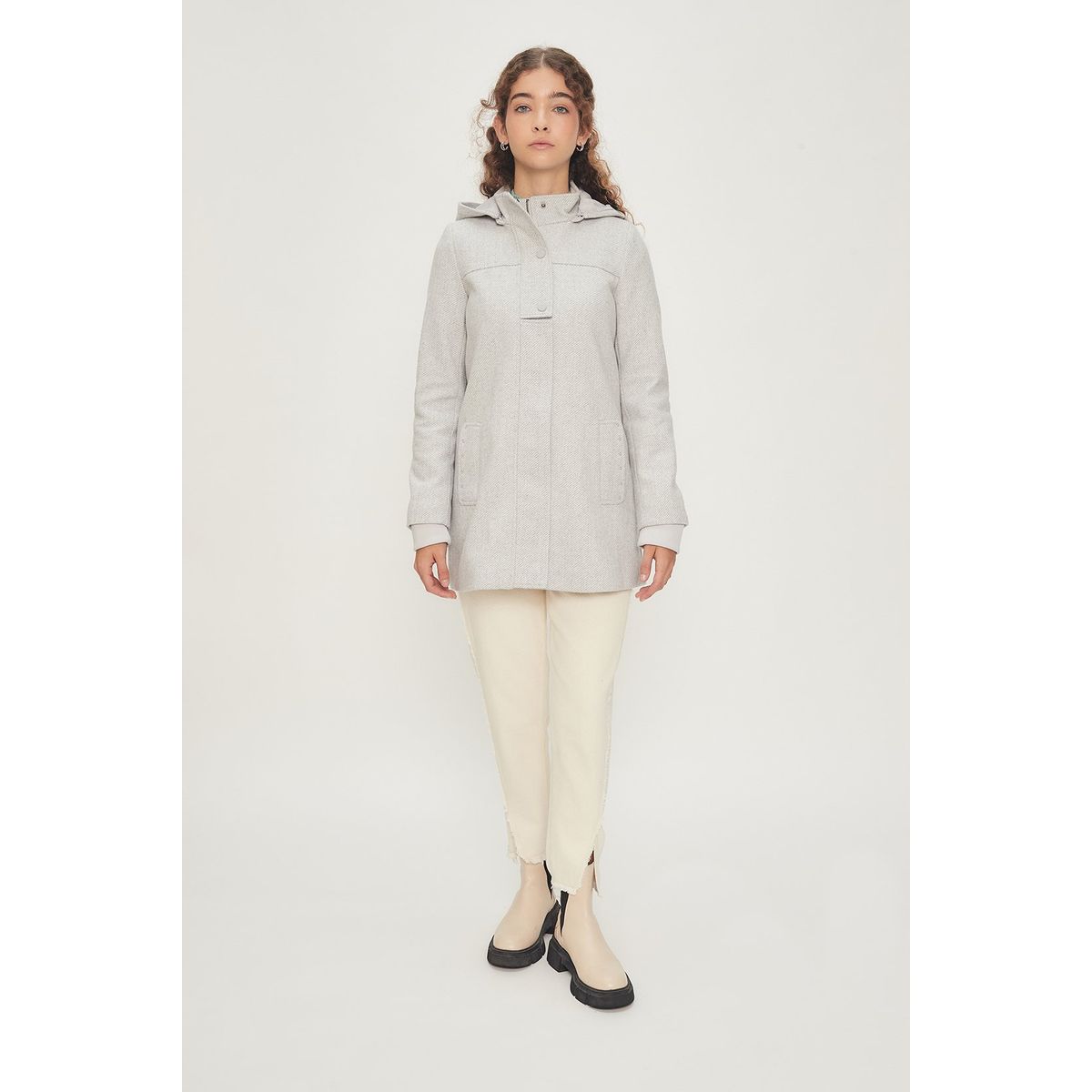 IO - Chaqueton Gris Mujer Io