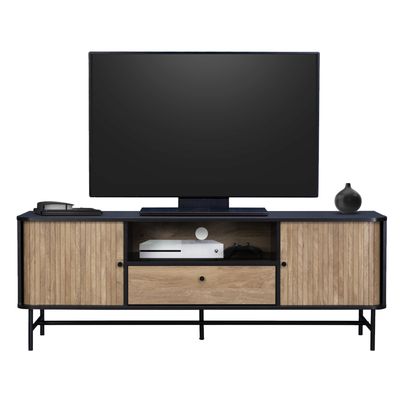 Imagen 2 del producto Rack de TV Top Living Charcoal con Puertas Corredizas
