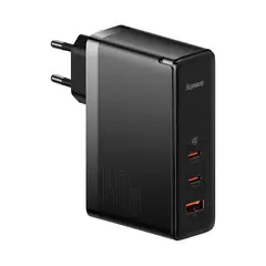 BASEUS - Cargador Rápido GaN5 Pro USB-C X2 USB Cable TipoC Macbook 140W