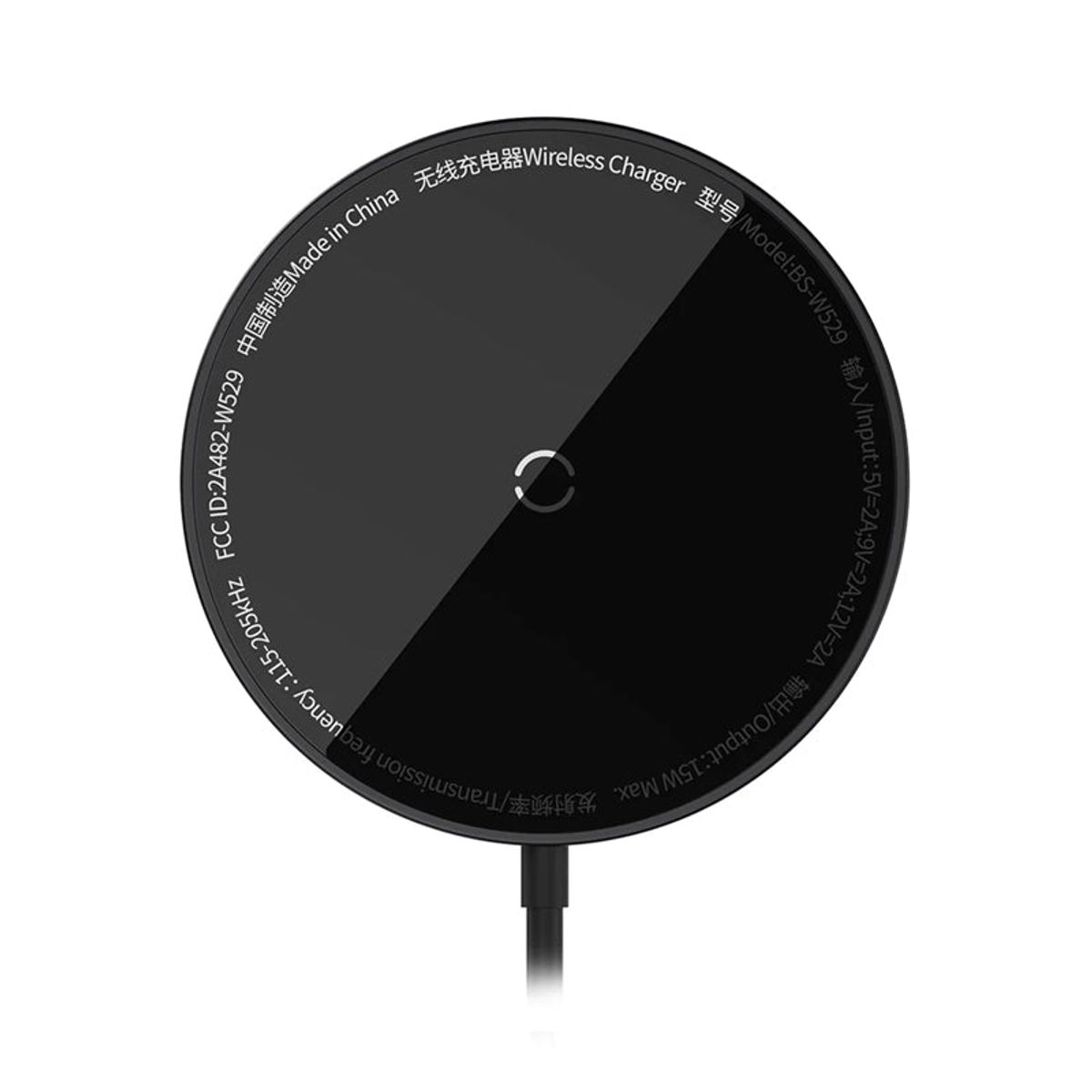 BASEUS - Cargador Inalámbrico Baseus CCJJ040001 MagSafe 15W Negro