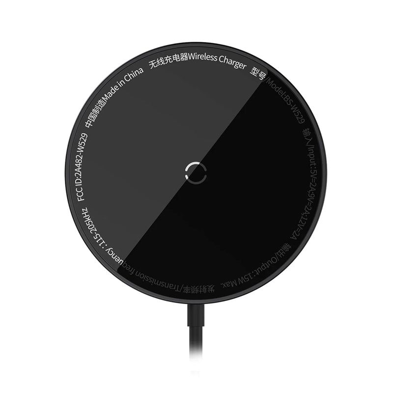 BASEUS - Cargador Inalámbrico Baseus CCJJ040001 MagSafe 15W Negro