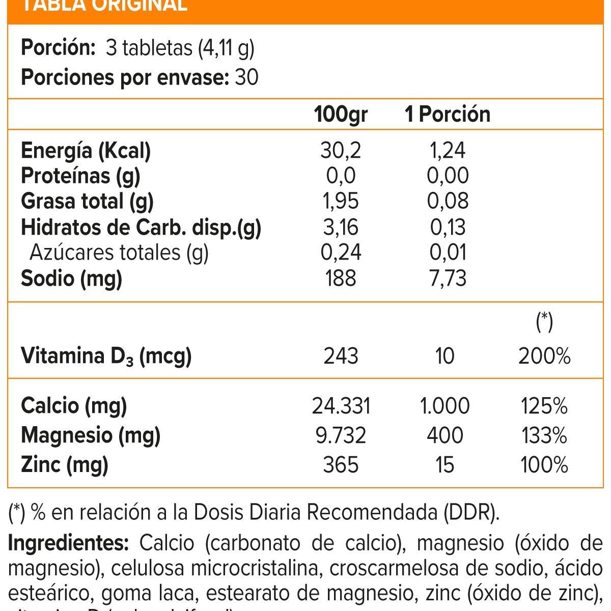 SUNVIT - Calcio Magnesio Zinc + Vitamina D3 (90 tabs)