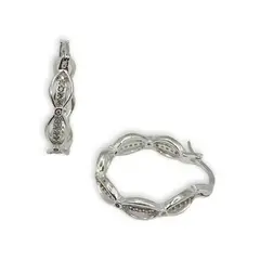 GENERICO - Aros Argolla Micro Circones Plata Italiana 925 Mas Caja