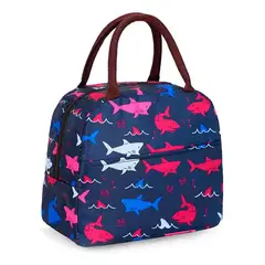 GENERICO - Lonchera Bolsa Termica Portatil Colación Almuerzo Colores - Azul