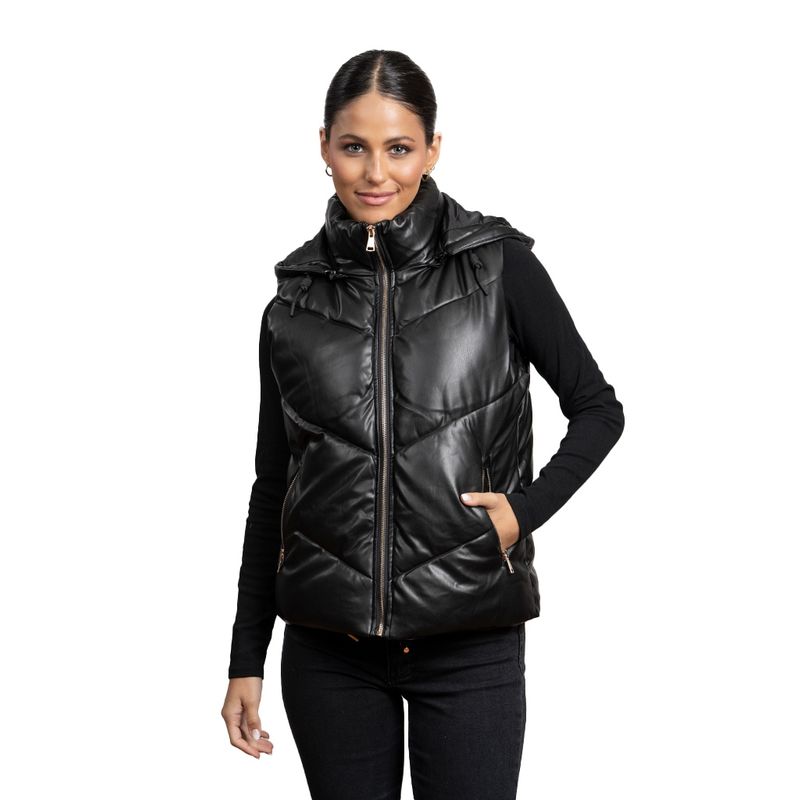TODOPIEL - Chaqueta de Ecocuero Mujer Negro Todopiel