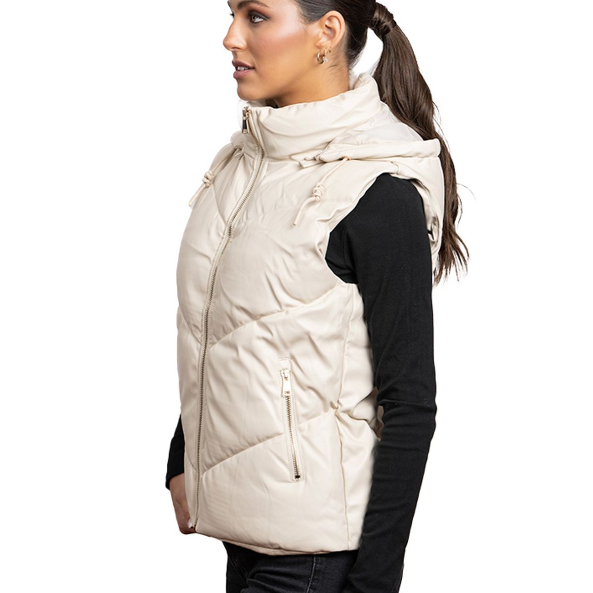 TODOPIEL - Chaqueta de Ecocuero Mujer Blanco Todopiel