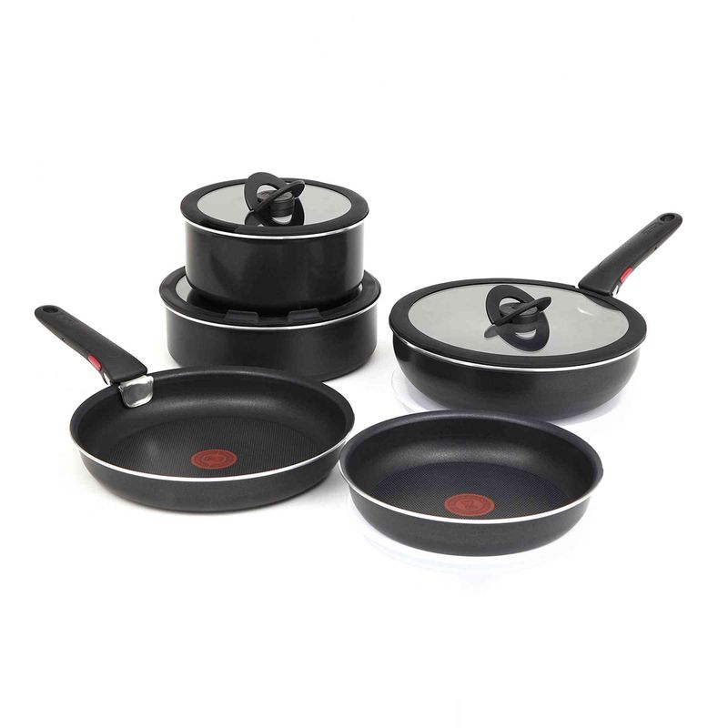 TEFAL - Batería de cocina 12 piezas Ingenio + 2 mangos