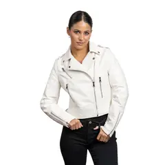 TODOPIEL - Chaqueta de Ecocuero Mujer Blanco