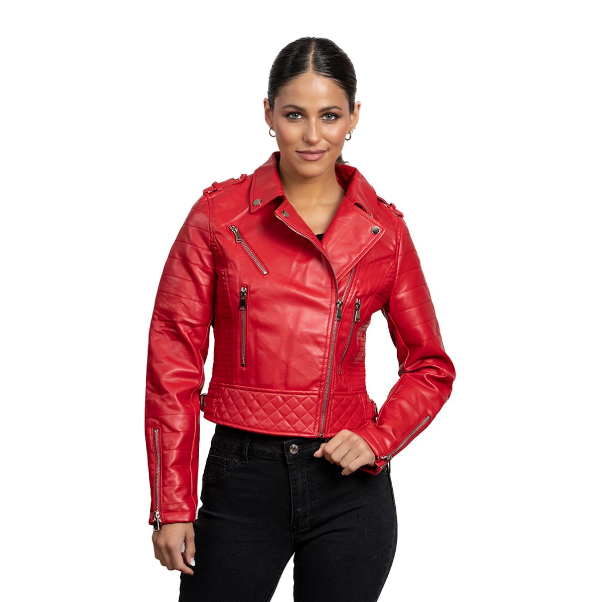 TODOPIEL - Chaqueta de Ecocuero Mujer Rojo Todopiel