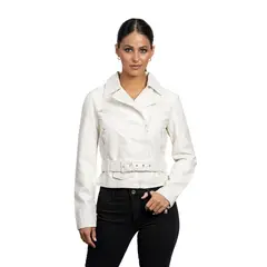 TODOPIEL - Chaqueta de Ecocuero Mujer Blanco
