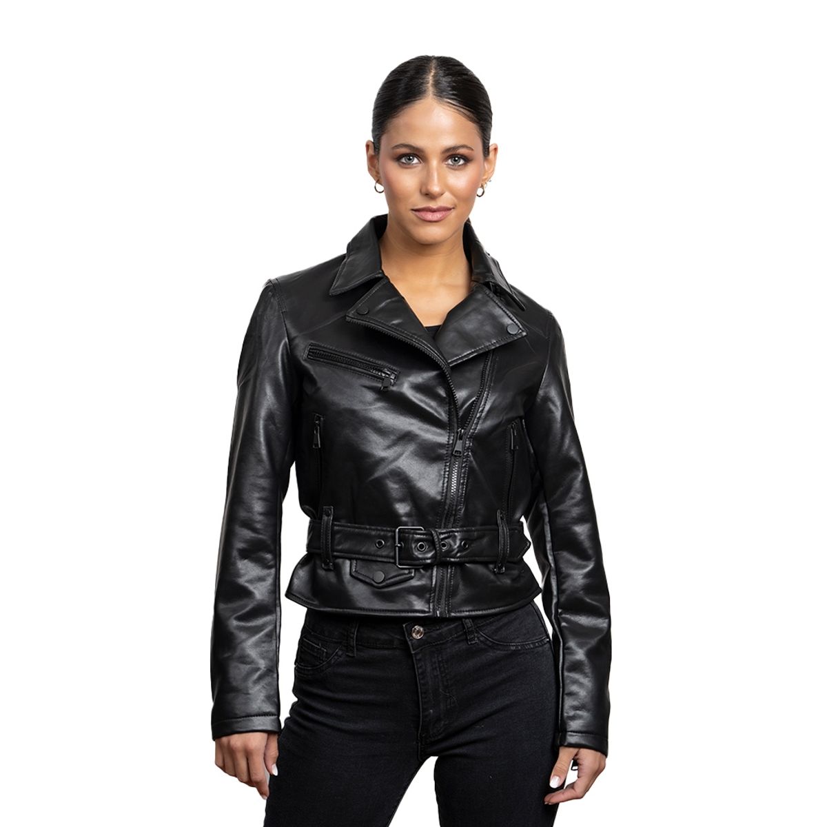 TODOPIEL - Chaqueta de Ecocuero Mujer Negro Todopiel