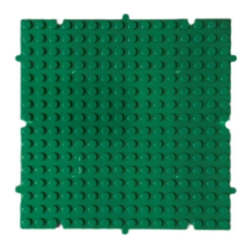 GENERICO - Placa Base Compatible Con Lego 13 Cms 16 X 16 Puntos Verde