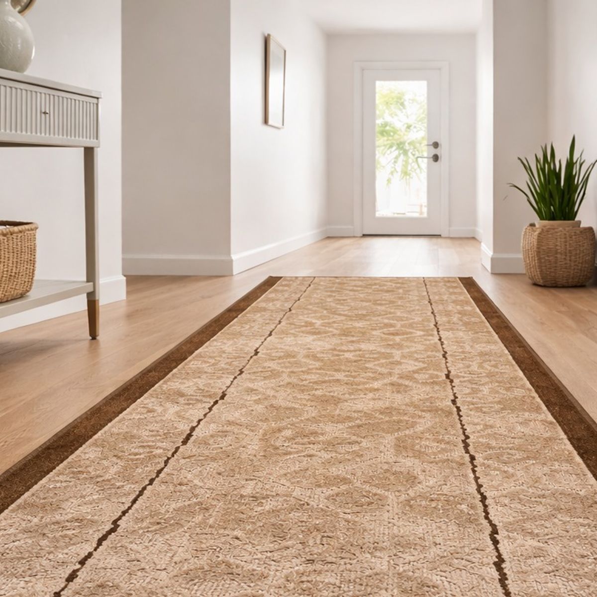 Alfombra Pasillo CAFE 70 cm x 5 metros ANTIDESLIZANTE, marca MROTTO - Foto 2