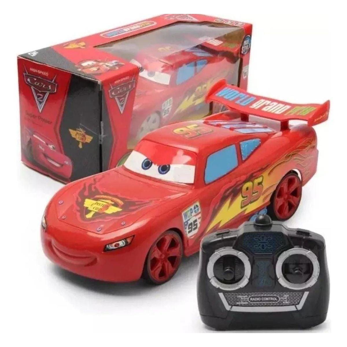 GENERICO - Juguete Auto Control Remoto Rayo Mcqueen Cars
