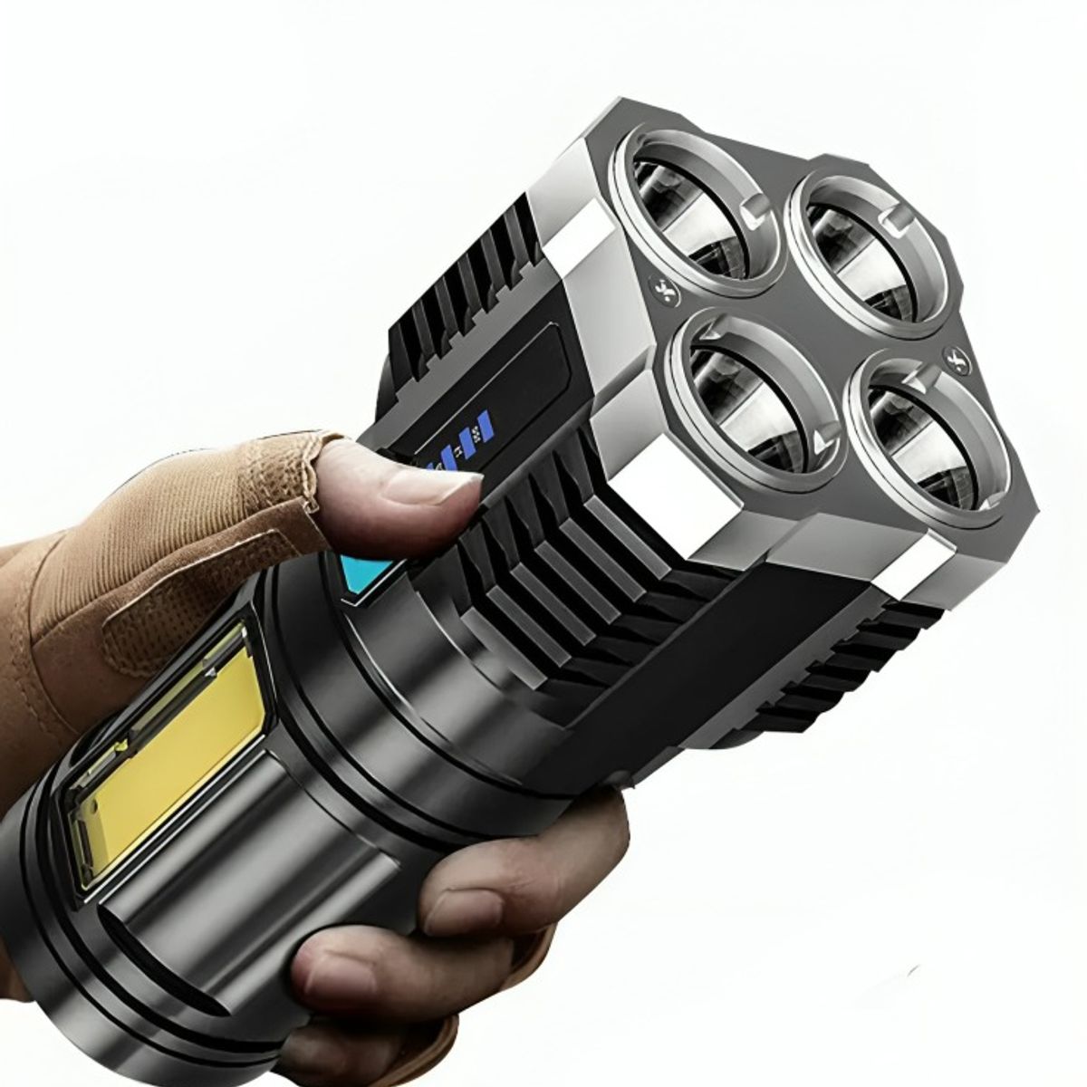 OEM - Linterna Led Recargable Alto Alcance 4 Led