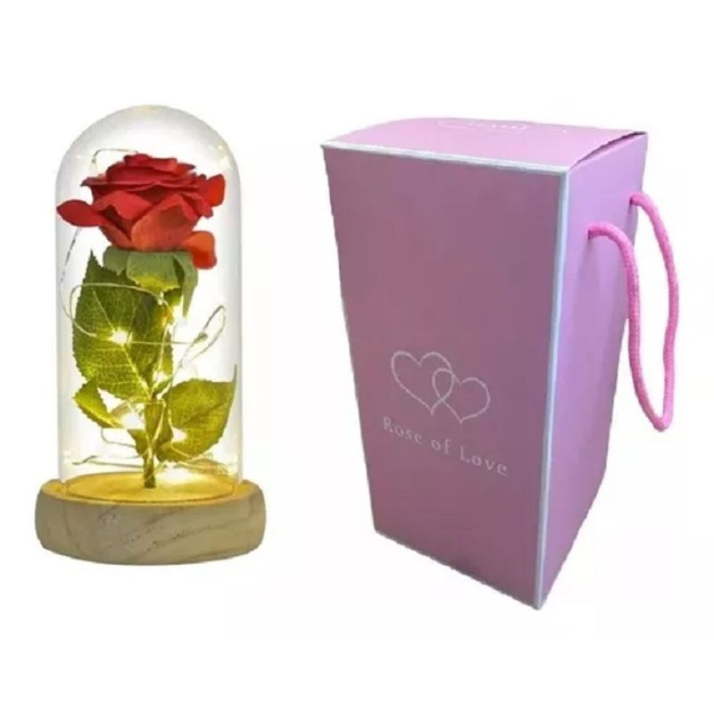 GENERICO - Rosa Eterna Rosas Eternas Rosa Preservada Led San Valentin 318001