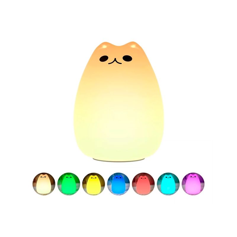 GENERICO - Lámpara Led Silicona Espanta Cuco Suave Gato Portátil