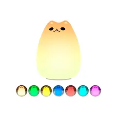 GENERICO - Lámpara Led Silicona Espanta Cuco Suave Gato Portátil