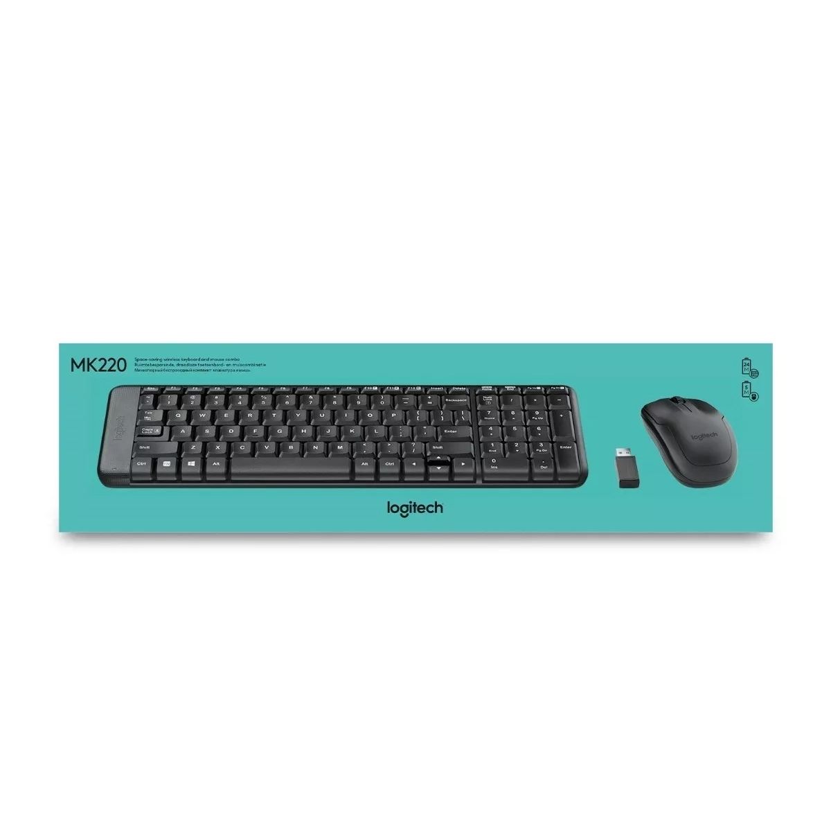 GENERICO - Kit Teclado Y Mouse Inalambrico Logitech Mk220