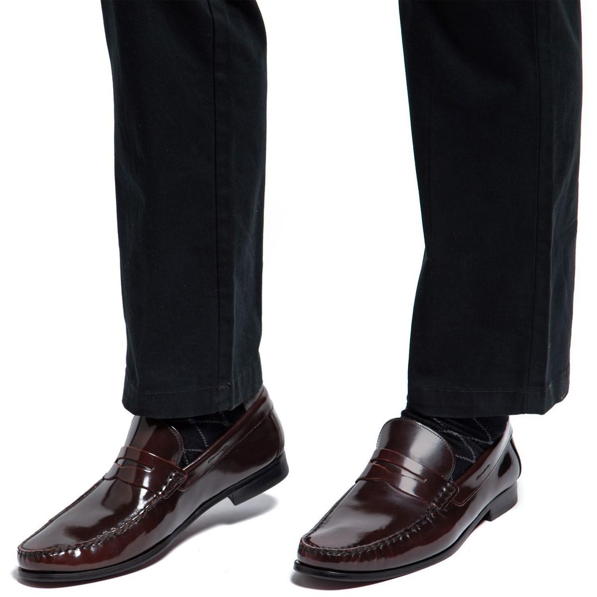 GUANTE - Mocasin - Hombre - Suela - Guante - Guinda