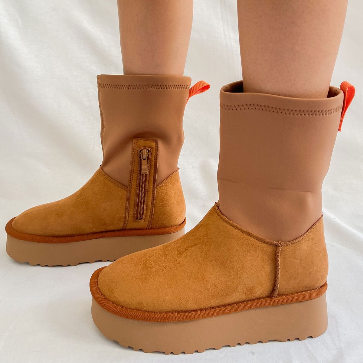 EVERSO - Botin De Nieve Termico Forrado Plataforma Resistente
