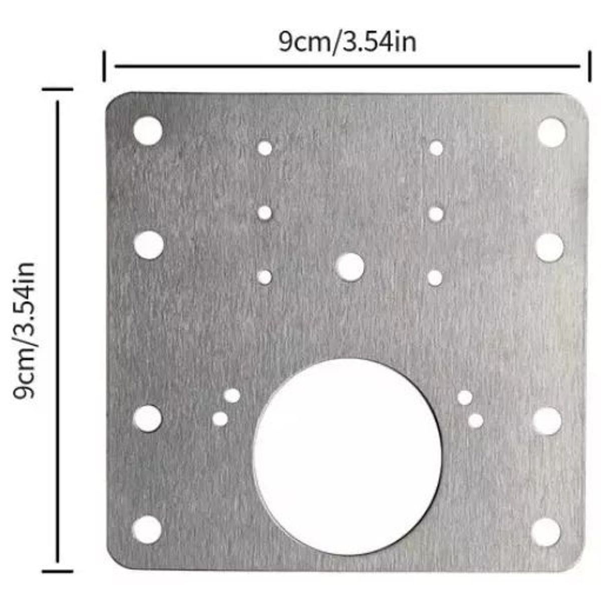 KUANGYE - 4 Piezas Placas Reparadoras De Bisagras En Acero Inoxidable