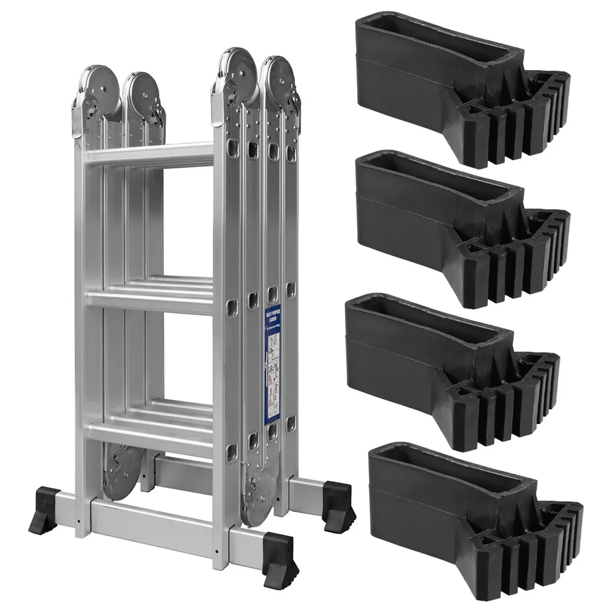 KUANGYE - Regatón Reforzado Escalera Multipropósitos 4 Gomas Para Pata Repuesto