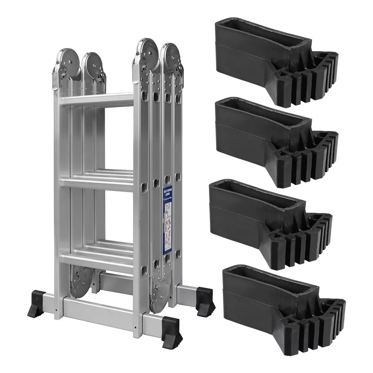 KUANGYE - Regatón Reforzado Escalera Multipropósitos 4 Gomas Para Pata Repuesto