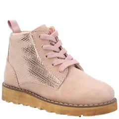 HUSH PUPPIES - Botín Cuero Niña Fallbroke Rosado