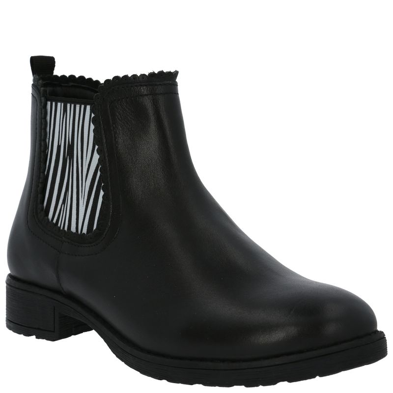 HUSH PUPPIES - Botín Cuero Niña Asmara Negro HUSH PUPPIES