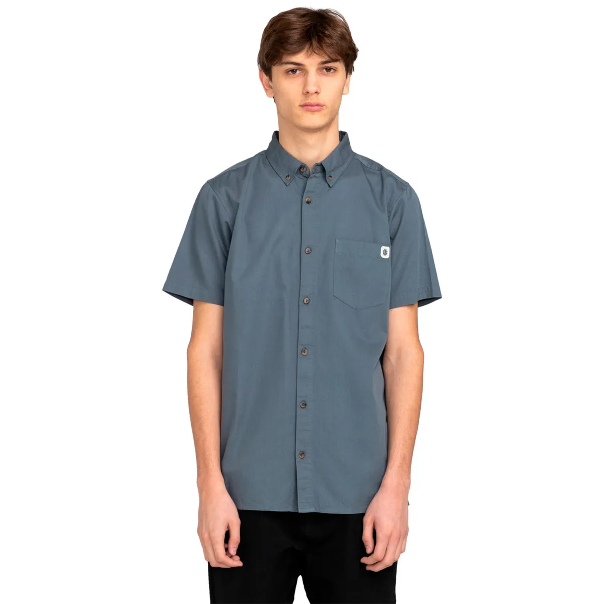 ELEMENT - Camisa M/C Passport Wvtp Gris Hombre ELEMENT