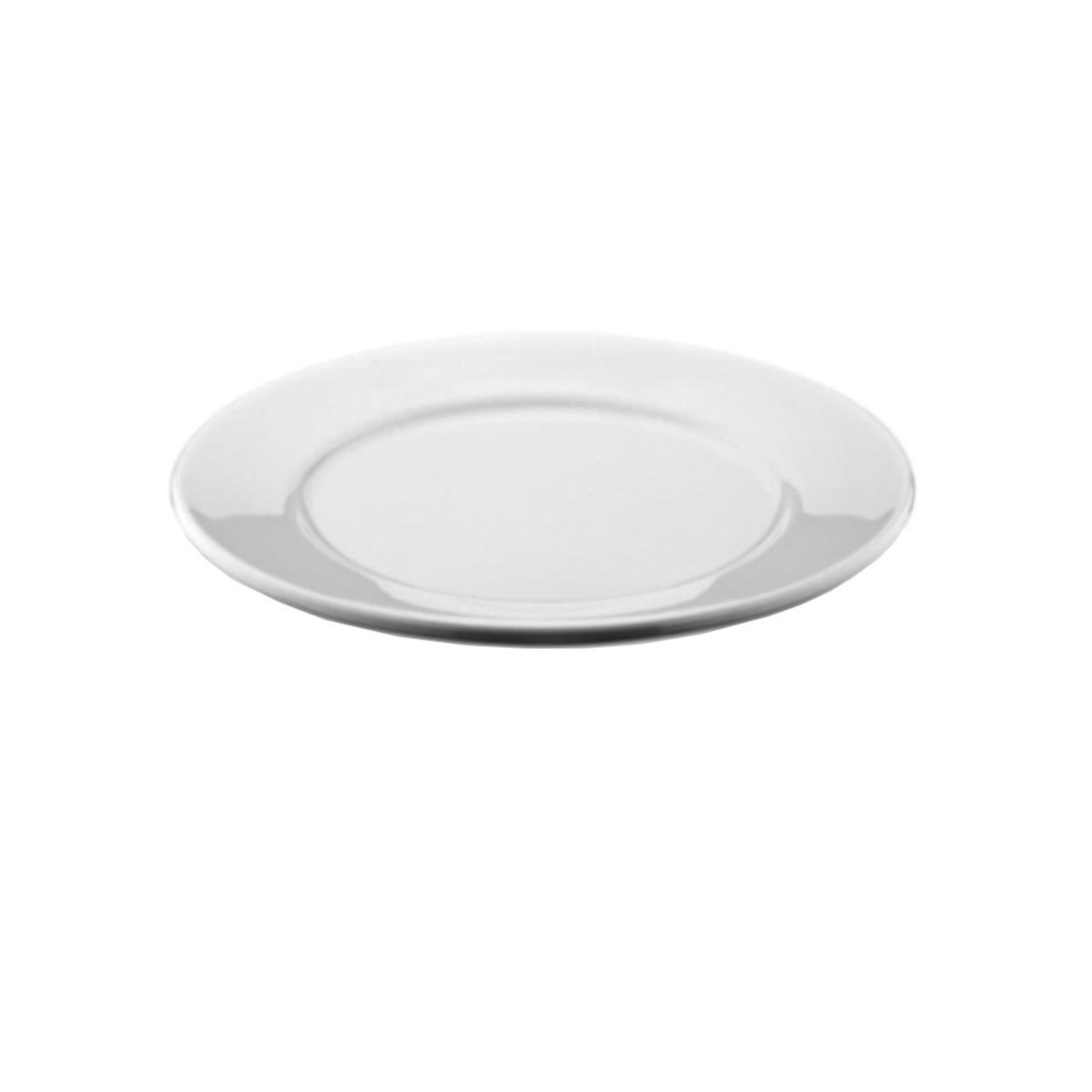 IMAHE - Artículo de Cocina Set de 4 plato de policarbonato blanco 21 cm IMAHE