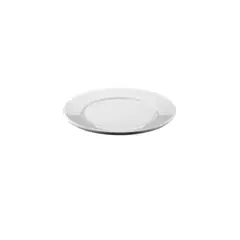 IMAHE - Artículo de Cocina Set de 4 plato de policarbonato blanco 21 cm