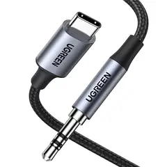 UGREEN - Cable Adaptador de Audio Plug 3.5mm a USB-C + Chip M/M 1 Metro Negro