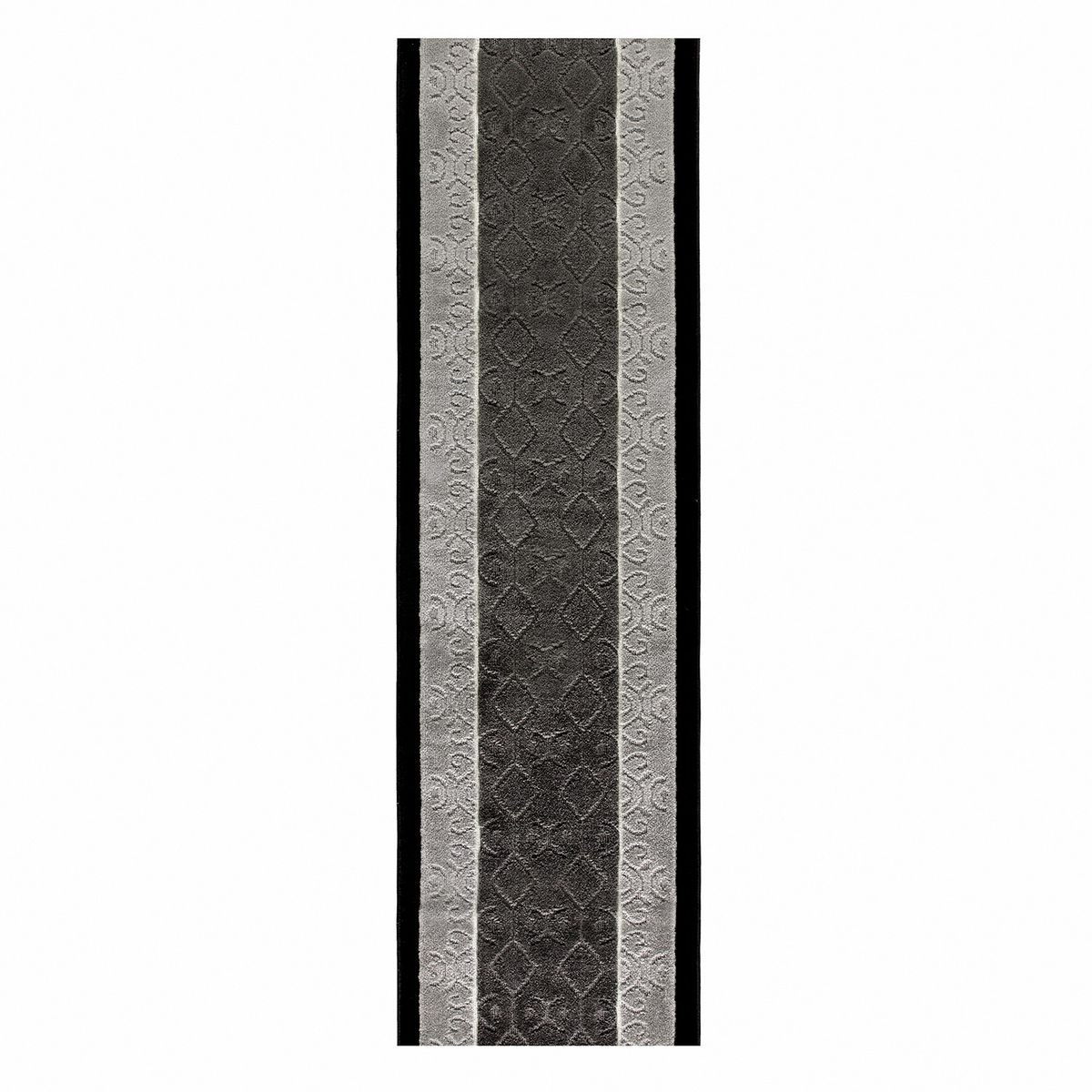 MROTTO - Alfombra Pasillo GRIS 67 cm x 4 metros ANTIDESLIZANTE Sin Overlock