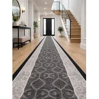 Alfombra Pasillo GRIS 67 cm x 4 metros ANTIDESLIZANTE Sin Overlock