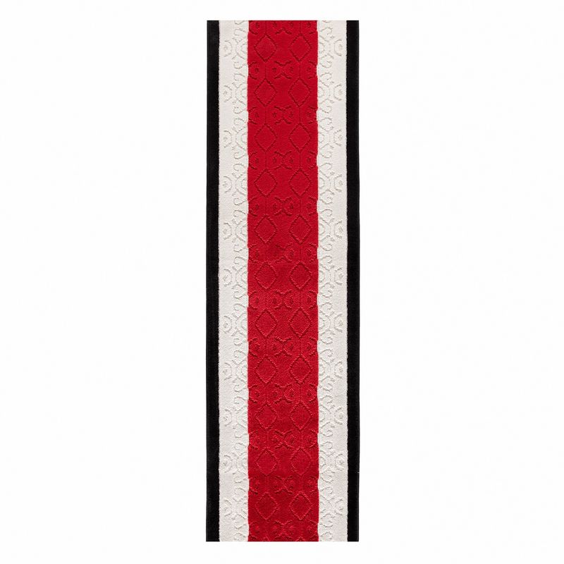 MROTTO - Alfombra Pasillo ROJO 67 cm x 4 metros ANTIDESLIZANTE Sin Overlock