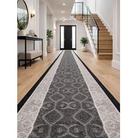 Alfombra Pasillo Gris 67 cm x 10 metros ANTIDESLIZANTE Sin Overlock