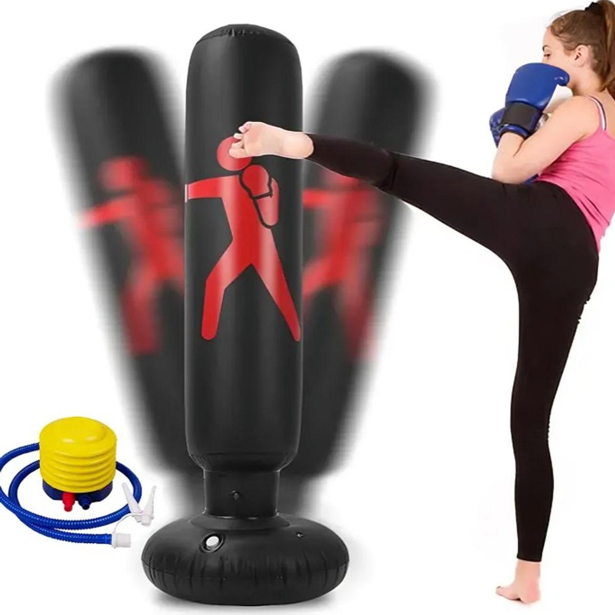 OEM - Saco De Boxeo Inflable + Inflador