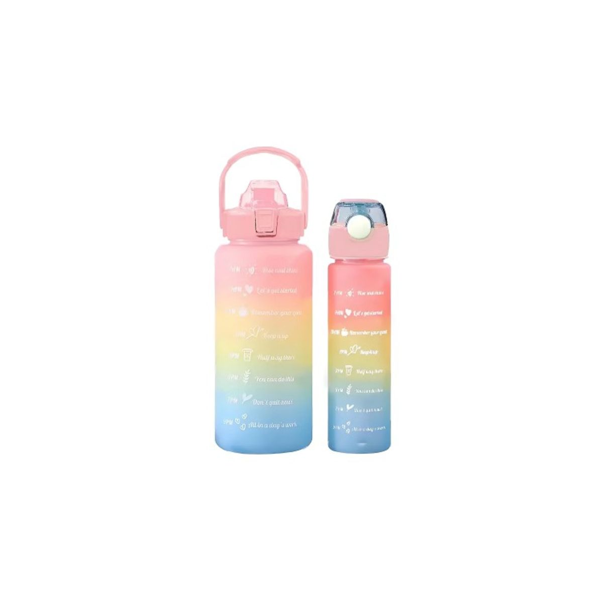 OEM - Pack 2 Botellas Agua Motivacionales De 2 Litros Y 900 M