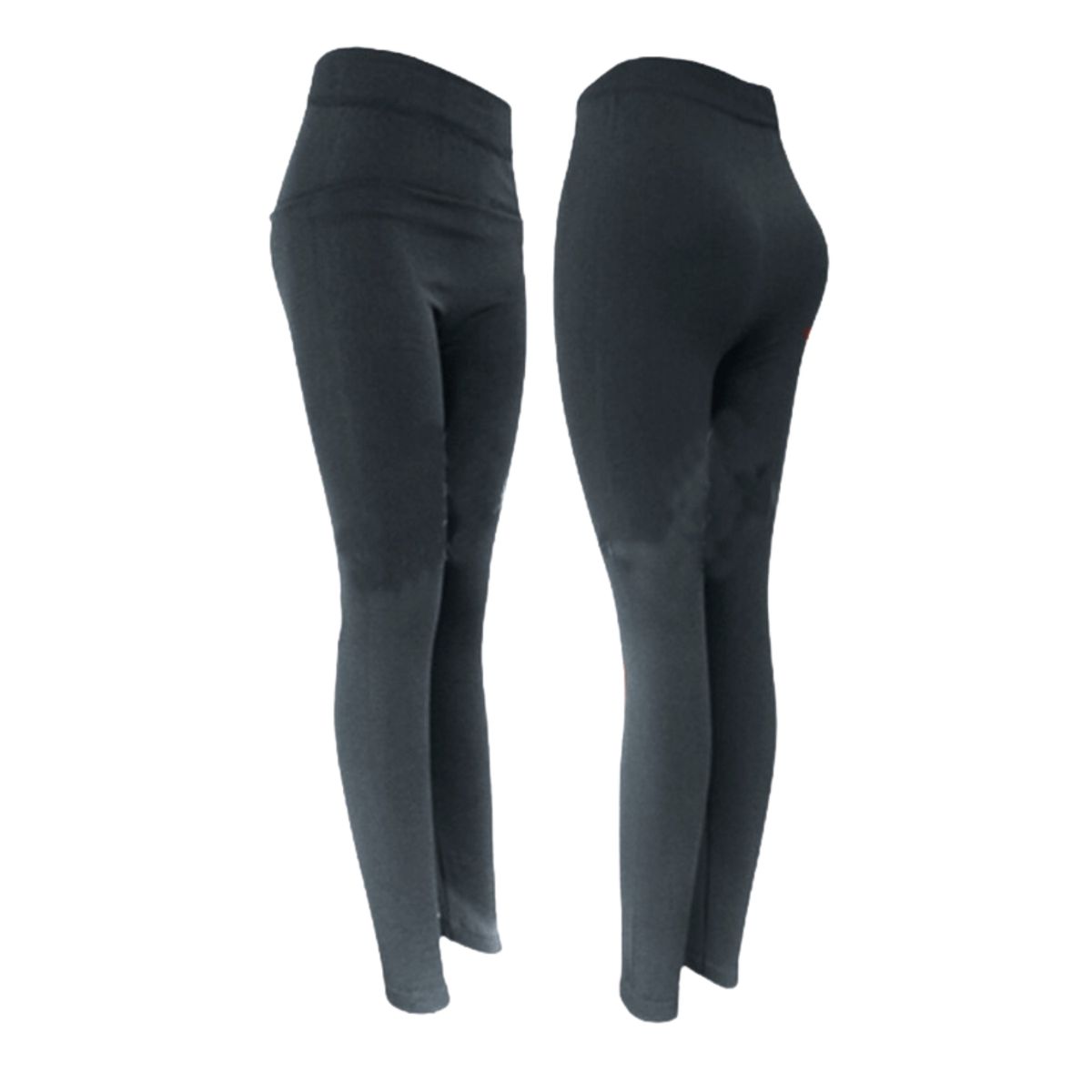 UTILISIMO - Pack 5 Calzas Mujer Polar Gris Sin Costura (Estira hasta XL)