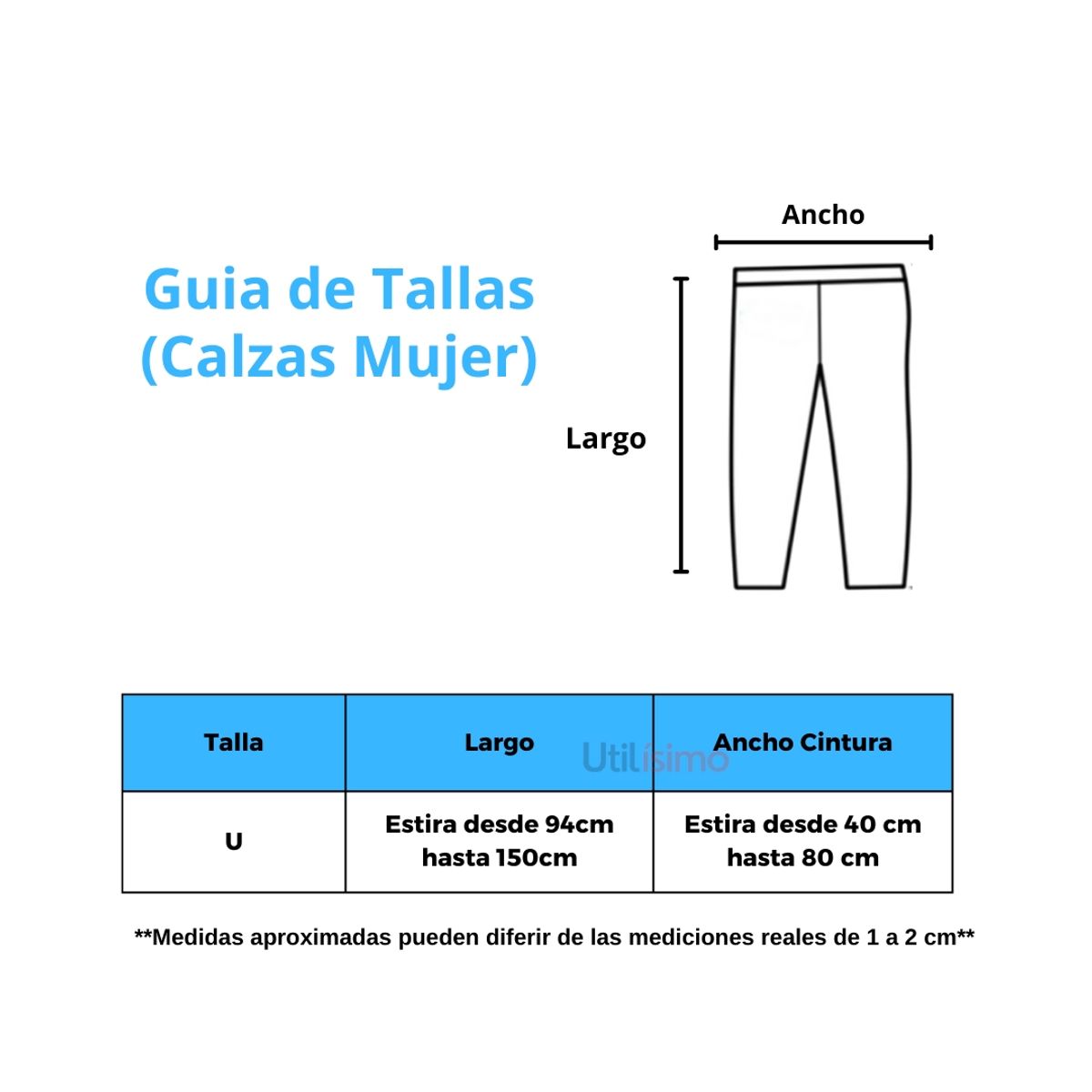UTILISIMO - Pack 5 Calzas Mujer Polar Gris Sin Costura (Estira hasta XL)